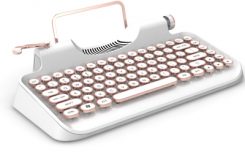 hellboy巴洛克天使机械键盘评测怎么样 无线蓝牙 复古打字机 蒸汽朋克cherry青/茶轴