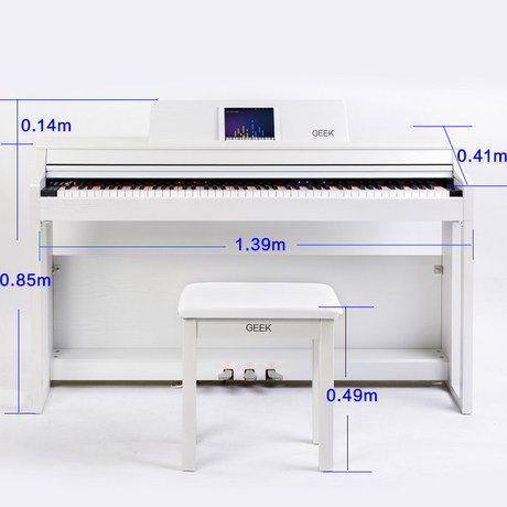 Geek极客智能钢琴88键重怎么样 智能钢琴GEEK极客蓝牙88键重锤数码钢琴评测推荐